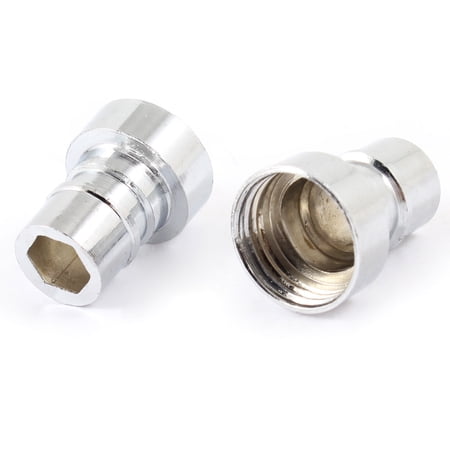 Unique Bargains 2 Pcs Metal Washing Machine Water Tap Connector
