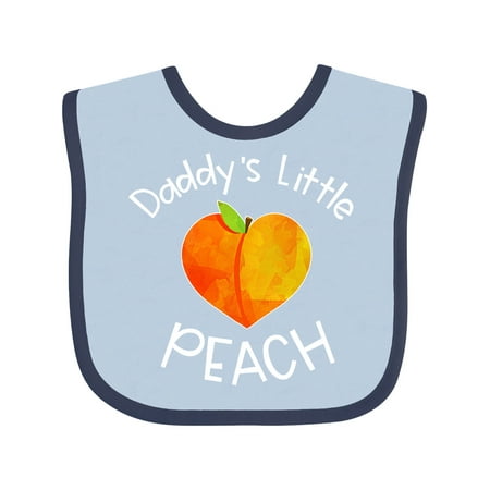 Inktastic Daddy s Little Peach Cute Peach Heart Gift Baby Boy or Baby Girl Bib