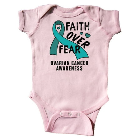 Inktastic Ovarian Cancer Awareness Faith Over Fear with Teal Ribbon Gift Baby Boy or Baby Girl Bodysuit
Inktastic Ovarian Cancer Awareness Faith Over Fear with Teal Ribbon Gift Baby Boy or Baby Girl Bodysuit