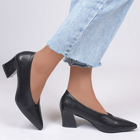 FZM Women shoes Shoes Work SlipOn Toe Leisure Shoes Color Shoes High Women Solid Heels Single Pointed Women s Pumps
FZM Women shoes Shoes Work SlipOn Toe Leisure Shoes Color Shoes High Women Solid Heels Single Pointed Women s Pumps
