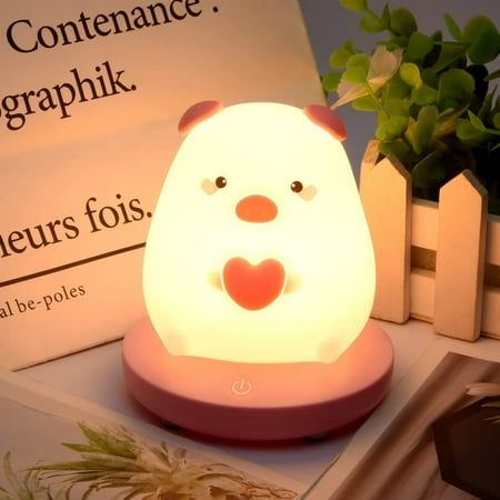 LED Children Night Light Cute Pig Night Light for Kids Cute Pig Lamp Soft Silicone Cute Night Light with 3 Modes Protable Led Animal Kids Lamp USB Rechargeable Bedside Lamp for Room Desk Decor
LED Children Night Light Cute Pig Night Light for Kids Cute Pig Lamp Soft Silicone Cute Night Light with 3 Modes Protable Led Animal Kids Lamp USB Rechargeable Bedside Lamp for Room Desk Decor