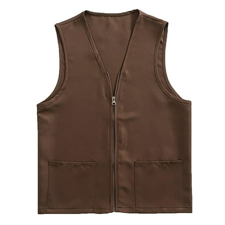 Long Vest Jacket Adult Postulant Activity Vest Supermarket Vests Clerk Workwear