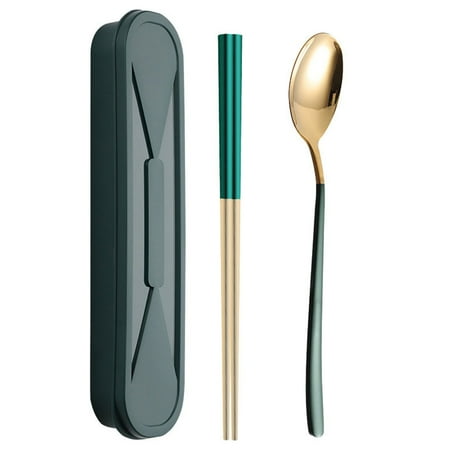Mightlink 1 Set Food Fork Food Grade Corrosion Resistant Mirror Polish Smooth Edge Rust-proof Dinning Stainless Steel Lunch Cutlery Spoon Fork Chopsticks Set Dinnerware for Picnic
Mightlink 1 Set Food Fork Food Grade Corrosion Resistant Mirror Polish Smooth Edge Rust-proof Dinning Stainless Steel Lunch Cutlery Spoon Fork Chopsticks Set Dinnerware for Picnic