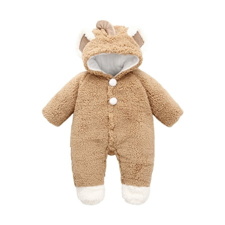 Baby Rompers Boy Girl Winter Hooded Coat Clearance Sale Toddler Baby Boys Girls Color Plush Cute Bear Ears Winter Thick Keep Warm Jumpsuit Romper Khaki 3-6 Months
Baby Rompers Boy Girl Winter Hooded Coat Clearance Sale Toddler Baby Boys Girls Color Plush Cute Bear Ears Winter Thick Keep Warm Jumpsuit Romper Khaki 3-6 Months