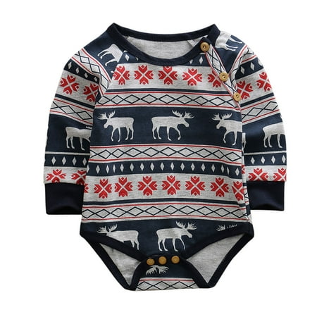 Frecoccialo Infant Baby Long Sleeve Romper Unisex Christmas Printing Casual Jumpsuit
Frecoccialo Infant Baby Long Sleeve Romper Unisex Christmas Printing Casual Jumpsuit