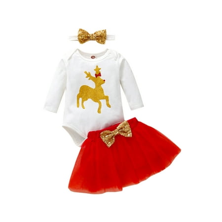 Inevnen Infant Baby Girl Christmas Outfit O-Neck Long Sleeve Romper Bowknot Skirt Headband 3pcs Set
Inevnen Infant Baby Girl Christmas Outfit O-Neck Long Sleeve Romper Bowknot Skirt Headband 3pcs Set