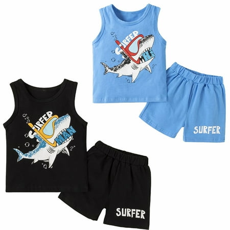 Actoyo Kids Baby Boys Shark Outfits Sleeveless Top Vest Shorts Pants Summer Clothes Sets
Actoyo Kids Baby Boys Shark Outfits Sleeveless Top Vest Shorts Pants Summer Clothes Sets