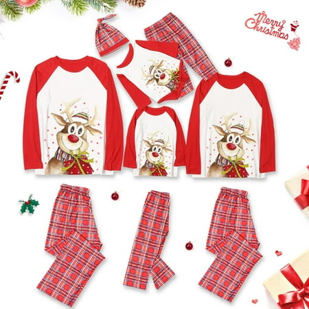 Family Matching Christmas Pajamas Set Elk Plaid Print Tops Pants Xmas Holiday Loungewear Sleepwear Jammies Pjs Outfit
Family Matching Christmas Pajamas Set Elk Plaid Print Tops Pants Xmas Holiday Loungewear Sleepwear Jammies Pjs Outfit