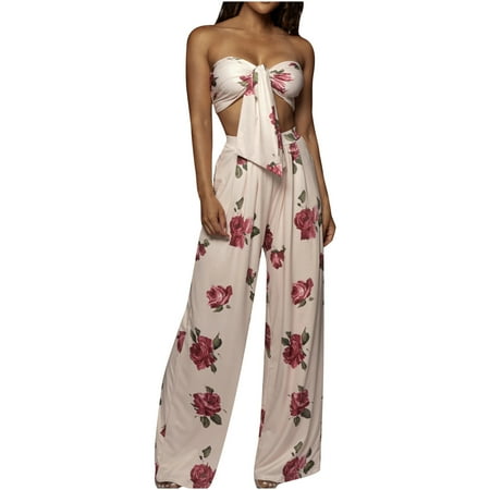 Dadaria 2 Piece Outfits for Women Pants Sets Two Piece Suit Of Floral Print Strapless Tube Top Trousers White M Female
Dadaria 2 Piece Outfits for Women Pants Sets Two Piece Suit Of Floral Print Strapless Tube Top Trousers White M Female