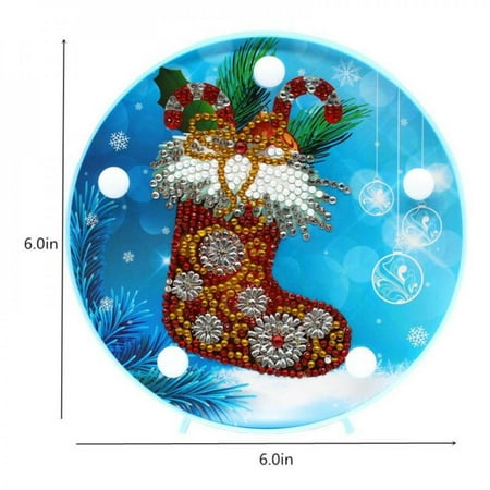 Naiyafly DIY Diamond Painting Lamp with LED Lights Full Drill Crystal Drawing Kit Bedside Night Light Arts Crafts for Home Decoration or Christmas Gifts
Naiyafly DIY Diamond Painting Lamp with LED Lights Full Drill Crystal Drawing Kit Bedside Night Light Arts Crafts for Home Decoration or Christmas Gifts