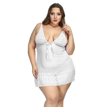 UDAXB Lingerie Women Lingerie Flower Lace Lingerie Babydoll V Neck Sleepwear Bowknot Chemise
UDAXB Lingerie Women Lingerie Flower Lace Lingerie Babydoll V Neck Sleepwear Bowknot Chemise