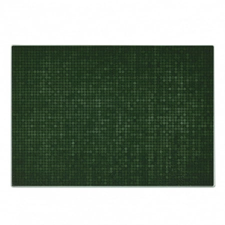 Forest Green Cutting Board Spotty Pattern with Symmetric Little Dots Modern Design with Futuristic Look Decorative Tempered Glass Cutting and Serving Board Small Size Green Black by Ambesonne
Forest Green Cutting Board Spotty Pattern with Symmetric Little Dots Modern Design with Futuristic Look Decorative Tempered Glass Cutting and Serving Board Small Size Green Black by Ambesonne