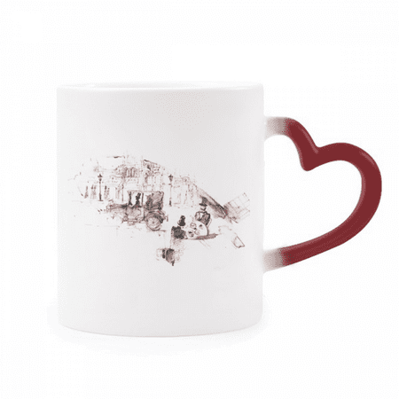British Architecture Vintage Car Watercolor Heat Sensitive Mug Red Color Changing Stoneware Cup
British Architecture Vintage Car Watercolor Heat Sensitive Mug Red Color Changing Stoneware Cup