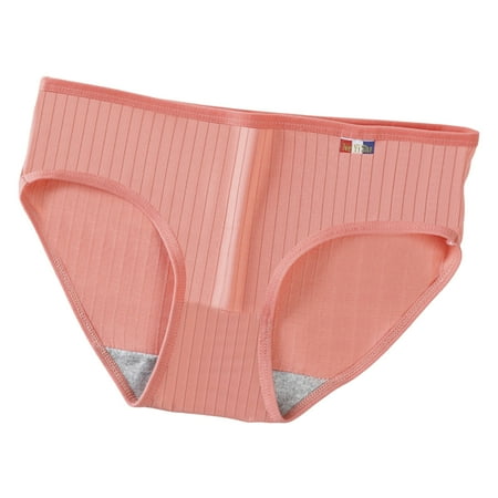 HEVIRGO Mid-rise Elastic Waistband Cotton Crotch Women Briefs Soft Solid Color Ribbed Panties
HEVIRGO Mid-rise Elastic Waistband Cotton Crotch Women Briefs Soft Solid Color Ribbed Panties