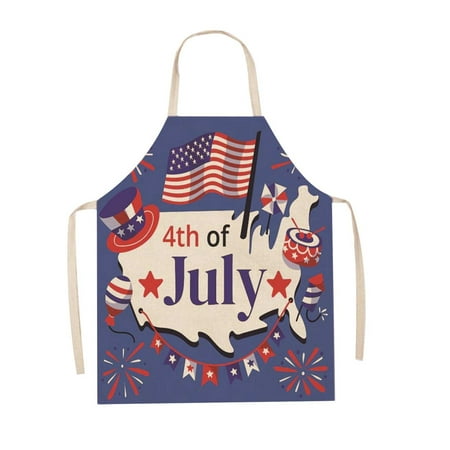 American Independence Day Cotton Linen Apron Home Party Sleeveless Coverall Kitchen Cooking Apron Adjustable Baking Apron (1pc) Cotton Linen
American Independence Day Cotton Linen Apron Home Party Sleeveless Coverall Kitchen Cooking Apron Adjustable Baking Apron (1pc) Cotton Linen
