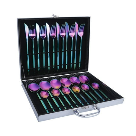 Gecheer 24Pcs With Gift Box Stainless Steel Kitchen Cutlery Set Fork Spoon Flatware Minimalist Tableware
Gecheer 24Pcs With Gift Box Stainless Steel Kitchen Cutlery Set Fork Spoon Flatware Minimalist Tableware