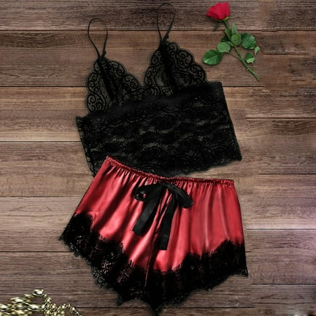 Simplmasygenix Women s Lingerie Lace Sexy Clearance Women Lace Satin Bra Camisole Sling Tops Shorts Pajamas Two Piece Set
Simplmasygenix Women s Lingerie Lace Sexy Clearance Women Lace Satin Bra Camisole Sling Tops Shorts Pajamas Two Piece Set
