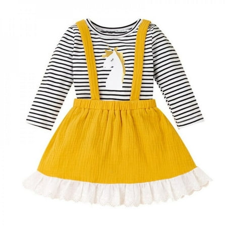 Hazel Tech Baby Girl Tops Newborn Clothing Baby Girl Long Sleeve Stripe Top + Lace Suspender Skirt Suit
Hazel Tech Baby Girl Tops Newborn Clothing Baby Girl Long Sleeve Stripe Top + Lace Suspender Skirt Suit
