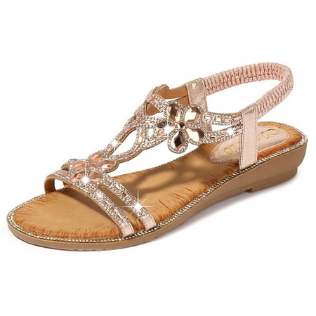 HIBRO Bohemia Summer Women Ladies Bling Flower Crystal Flat Sandals Beach Casual Shoes
HIBRO Bohemia Summer Women Ladies Bling Flower Crystal Flat Sandals Beach Casual Shoes