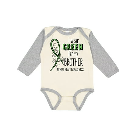 Inktastic I Wear Green for my Brother- Mental Health awareness Gift Baby Boy or Baby Girl Long Sleeve Bodysuit
Inktastic I Wear Green for my Brother- Mental Health awareness Gift Baby Boy or Baby Girl Long Sleeve Bodysuit