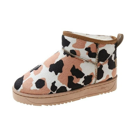 Round Toe Plush Inner Snow Boots Faux Leather Thick Sole Flat Ankle Boots Women s Footwear
Round Toe Plush Inner Snow Boots Faux Leather Thick Sole Flat Ankle Boots Women s Footwear