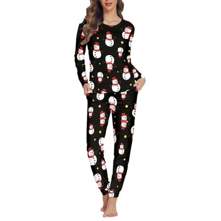 FKELYI Cartoon Snowman Women Pajamas 2pcs Leisure Women Christmas Pajamas Size 4XL Durable Pajamas for Women s Lingerie Sleep & Lounge
FKELYI Cartoon Snowman Women Pajamas 2pcs Leisure Women Christmas Pajamas Size 4XL Durable Pajamas for Women s Lingerie Sleep & Lounge