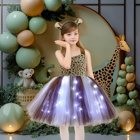 Geire 1-10 Years Girl s Halloween Princess Dress Fashion Suspender Mesh Dress Animal Stage Peformance Costume & Hair Accessories Set
Geire 1-10 Years Girl s Halloween Princess Dress Fashion Suspender Mesh Dress Animal Stage Peformance Costume & Hair Accessories Set