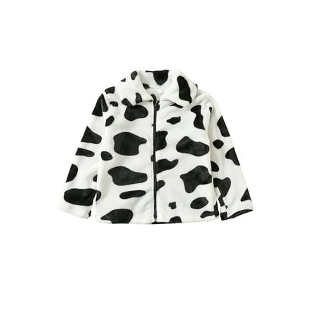 xingqing 2-7Y Children Girls Cow Printed Flannel Coats Baby Autumn Winter Clothing Lapel Collar Long Sleeve Zipper Jacket Kids Outerwear White Black 4-5 Years
xingqing 2-7Y Children Girls Cow Printed Flannel Coats Baby Autumn Winter Clothing Lapel Collar Long Sleeve Zipper Jacket Kids Outerwear White Black 4-5 Years