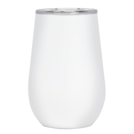 Mira 12 oz Insulated Wine Tumbler with Lid | Stemless Stainless Steel Wine Cup for Wine Coffee Tea Drinks | Keeps Hot or Cold | White
Mira 12 oz Insulated Wine Tumbler with Lid | Stemless Stainless Steel Wine Cup for Wine Coffee Tea Drinks | Keeps Hot or Cold | White