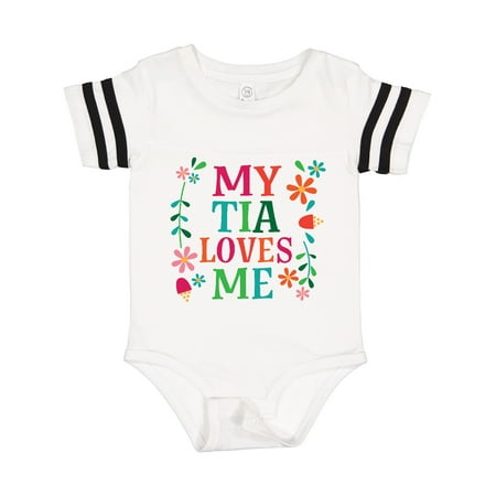 Inktastic My Tia Loves Me Niece Gift Baby Girl Bodysuit
