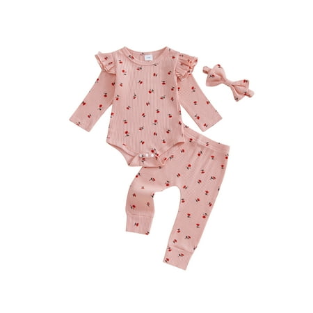 Sunisery 0-18Months Baby Girl Fall Outfit Rose Print Long Sleeve Crew Neck Romper with Long Pants and Bow Headband 3 Pcs Set
Sunisery 0-18Months Baby Girl Fall Outfit Rose Print Long Sleeve Crew Neck Romper with Long Pants and Bow Headband 3 Pcs Set