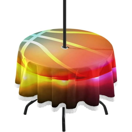 Hyjoy Indoor & Outdoor Round Tablecloth 60In Burning Basketball Waterproof Tablecloth with Umbrella Hole and Zipper Party Patio Table Covers for Backyard /BBQ/Picnic
Hyjoy Indoor & Outdoor Round Tablecloth 60In Burning Basketball Waterproof Tablecloth with Umbrella Hole and Zipper Party Patio Table Covers for Backyard /BBQ/Picnic