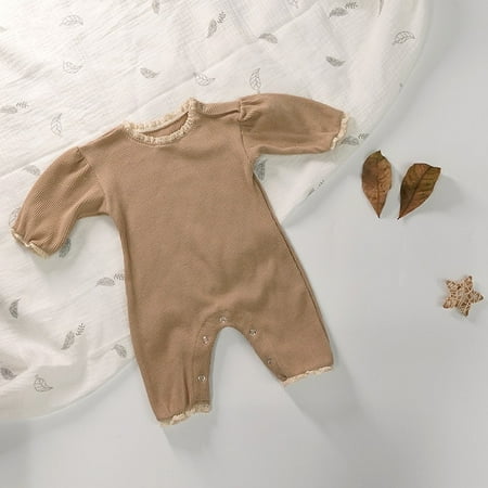 CoCopeaunts Newborn Baby Clothing Toddler Round Neck Lace Waffle Romper Spring Korean Lantern Sleeve Cute Casual Jumpsuit Baby Girl Jumpsuit
CoCopeaunts Newborn Baby Clothing Toddler Round Neck Lace Waffle Romper Spring Korean Lantern Sleeve Cute Casual Jumpsuit Baby Girl Jumpsuit