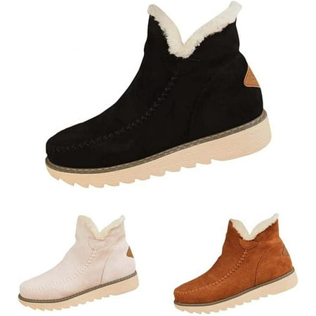 OSLEI Women s Classic Warm Outdoor Snow Boots Non-Slip Ankle Snow Booties Fur Lined Ankle Boots
OSLEI Women s Classic Warm Outdoor Snow Boots Non-Slip Ankle Snow Booties Fur Lined Ankle Boots