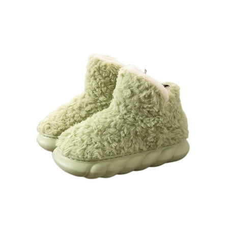 Eloshman Unisex Winter Warm Slippers Plush Slipper Booties Fuzzy Home Shoe Bedroom Cozy Slip On House Shoes Casual Green 8.5-9
Eloshman Unisex Winter Warm Slippers Plush Slipper Booties Fuzzy Home Shoe Bedroom Cozy Slip On House Shoes Casual Green 8.5-9
