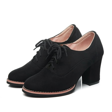 FITORON Ankle Boots for Women- High Heel Shoes Winter Warm Fashion Lace-up Pointed Toe Casual Solid Ankle Boots Black 41
FITORON Ankle Boots for Women- High Heel Shoes Winter Warm Fashion Lace-up Pointed Toe Casual Solid Ankle Boots Black 41