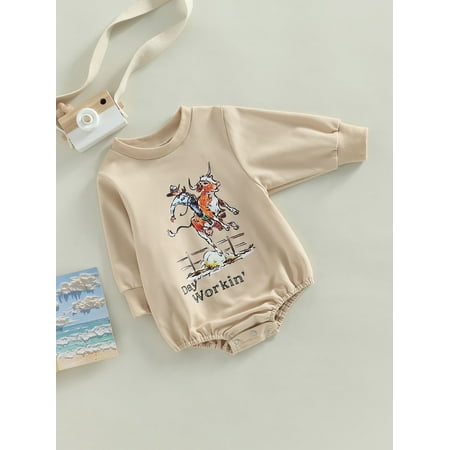 Ma&Baby Newborn Baby Boys Girls Casual Sweatshirt Romper Riding Cowboy Print Bodysuit Jumpsuit
Ma&Baby Newborn Baby Boys Girls Casual Sweatshirt Romper Riding Cowboy Print Bodysuit Jumpsuit