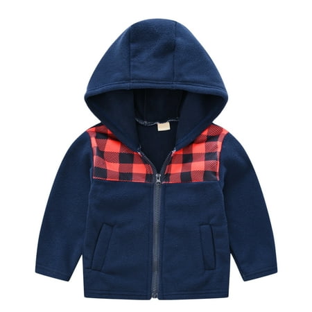 Toddler Boys Girls Winter Long Sleeve Fashion Plaid Prints Fleece Thick Warm Hooded Tops Soft Coat Jacket
Toddler Boys Girls Winter Long Sleeve Fashion Plaid Prints Fleece Thick Warm Hooded Tops Soft Coat Jacket