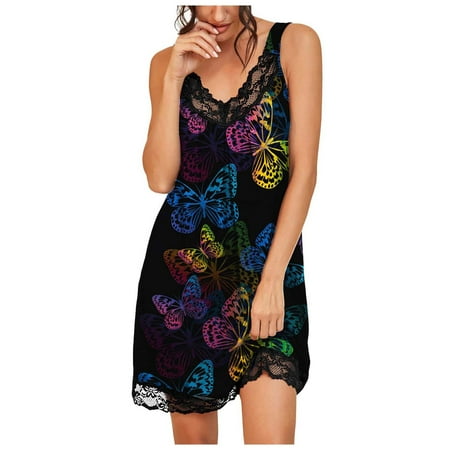 XIUH Women Print Deep V Pajamas Sleeveless Lace Lingerie Sleepwear Blouse Dress Womens Plus Size Dresses Blue S
XIUH Women Print Deep V Pajamas Sleeveless Lace Lingerie Sleepwear Blouse Dress Womens Plus Size Dresses Blue S