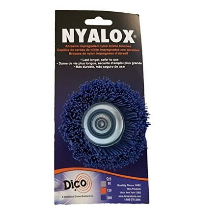 Dico 541-786-21/2 Nyalox Cup Brush 21/2-Inch Blue 240 Grit