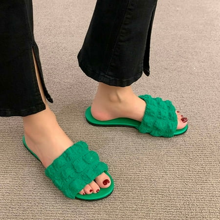 Womens Casual Sandals non Slip- Round Toe Solid Color Dressy Casual Sandals Green Size 7
Womens Casual Sandals non Slip- Round Toe Solid Color Dressy Casual Sandals Green Size 7