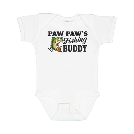 Inktastic Paw Paw s Fishing Buddy Gift Baby Boy Bodysuit