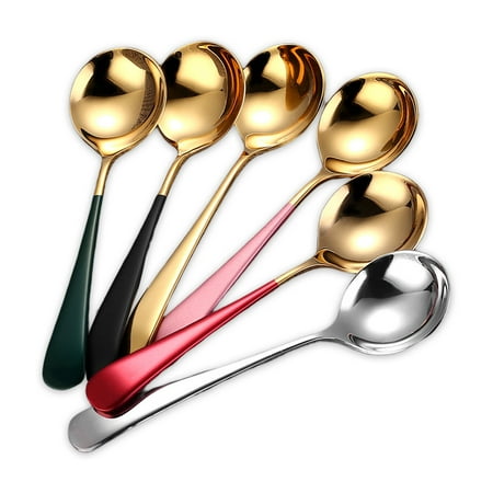 Stainless Plating Round Spoon Portable Coffee Beverage Spoons Home Use Wedding Ceremony Tool Flatware Tableware
Stainless Plating Round Spoon Portable Coffee Beverage Spoons Home Use Wedding Ceremony Tool Flatware Tableware