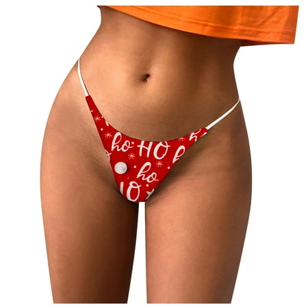 Qcmgmg Women s Low Rise Breathable Christmas Thong G-String Panties Soft Stretch Underwear
Qcmgmg Women s Low Rise Breathable Christmas Thong G-String Panties Soft Stretch Underwear