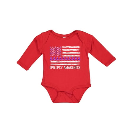Inktastic Epilepsy Awareness Purple Ribbons and Flag Boys or Girls Long Sleeve Baby Bodysuit
Inktastic Epilepsy Awareness Purple Ribbons and Flag Boys or Girls Long Sleeve Baby Bodysuit