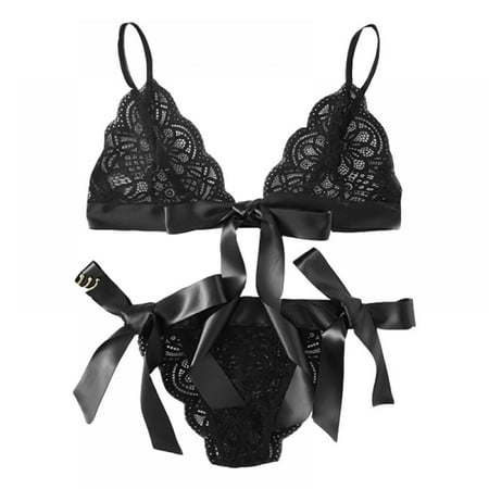 Jolly Women s Sexy Floral Lace Scalloped Trim Self Tie Panty Mesh Lingerie Set
Jolly Women s Sexy Floral Lace Scalloped Trim Self Tie Panty Mesh Lingerie Set