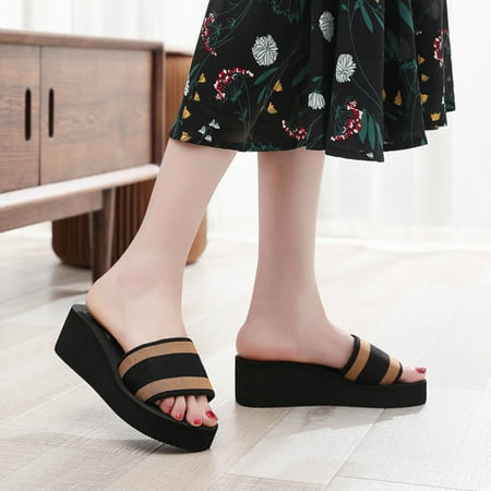 Aayomet Slippers for Women Fashion Spring And Summer Women Slippers Thick Bottom Wedge Heel Lightweight Slip On Fish Mouth Open Brown 6.5
Aayomet Slippers for Women Fashion Spring And Summer Women Slippers Thick Bottom Wedge Heel Lightweight Slip On Fish Mouth Open Brown 6.5