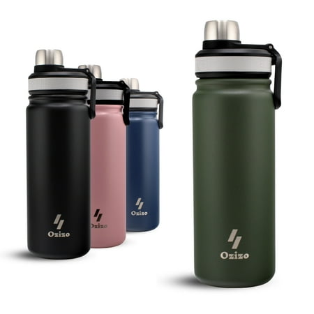 Water Bottle Sport Insulated Water Bottle with Spout 22 oz Stainless Steel Hot Cold Cup with Sport Top Ozizo Thermos Double Wall Leakproof Flip Top Lid
Water Bottle Sport Insulated Water Bottle with Spout 22 oz Stainless Steel Hot Cold Cup with Sport Top Ozizo Thermos Double Wall Leakproof Flip Top Lid