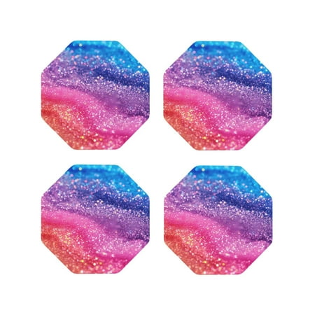 Vsdgher Rainbow Glitter Cute Leather Coasters for Drinks Durable Drink Coasters 4 Set for Tabletop Protection Luxurious Home Décor and Housewarming Gift-Octagon
Vsdgher Rainbow Glitter Cute Leather Coasters for Drinks Durable Drink Coasters 4 Set for Tabletop Protection Luxurious Home Décor and Housewarming Gift-Octagon