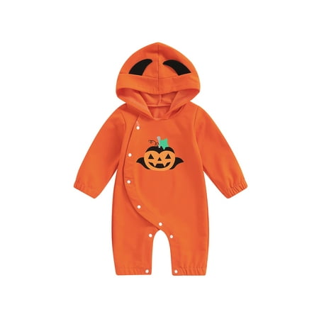 jaweiw Baby Halloween Jumpsuit for Girls Boys Cute Cartoon Pumpkin Printed Buttons Long Sleeve Hooded Romper Clothes Size 0 6 9 12 18 M
jaweiw Baby Halloween Jumpsuit for Girls Boys Cute Cartoon Pumpkin Printed Buttons Long Sleeve Hooded Romper Clothes Size 0 6 9 12 18 M